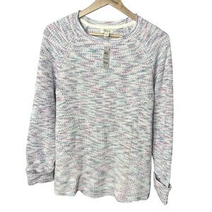 NWT Style & Co Pastel Purple Multicolor Knit Crewneck Sweater Women’s XXL